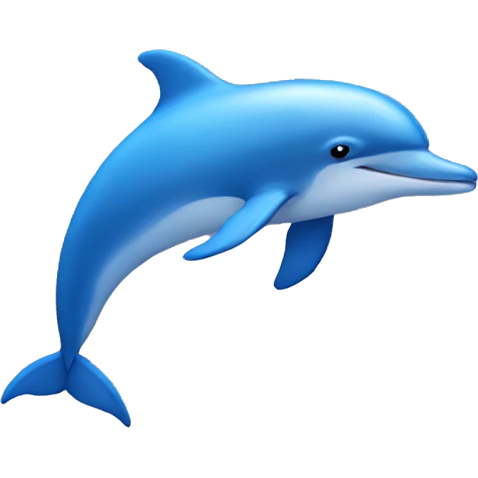 Blue dolphin emoji
