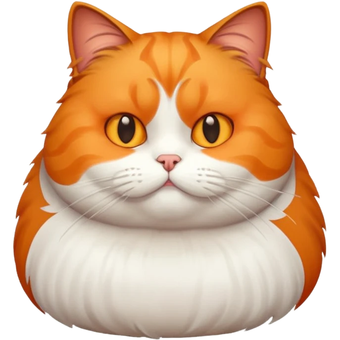 Fat and sassy cat emoji