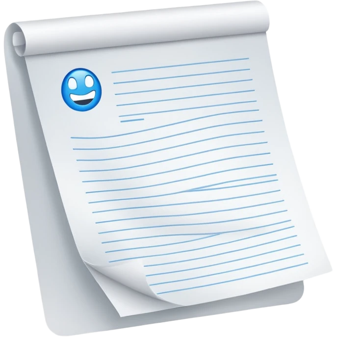 paper with test emoji