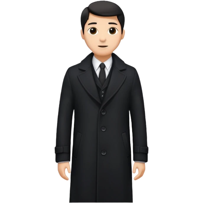 black overcoat emoji