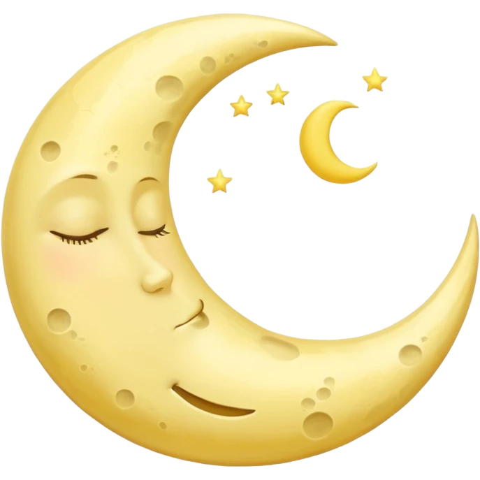 sleeping moon emoji