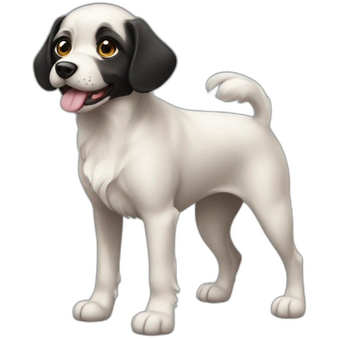 cachorro loiro e preto emoji