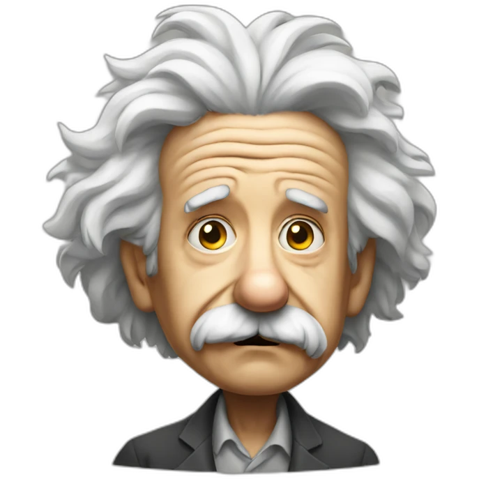 Einstein triste emoji