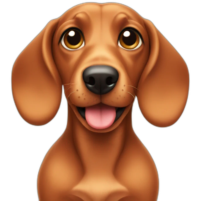 Cute Teckel emoji