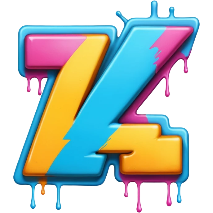 Граффити надпись: 72 emoji
