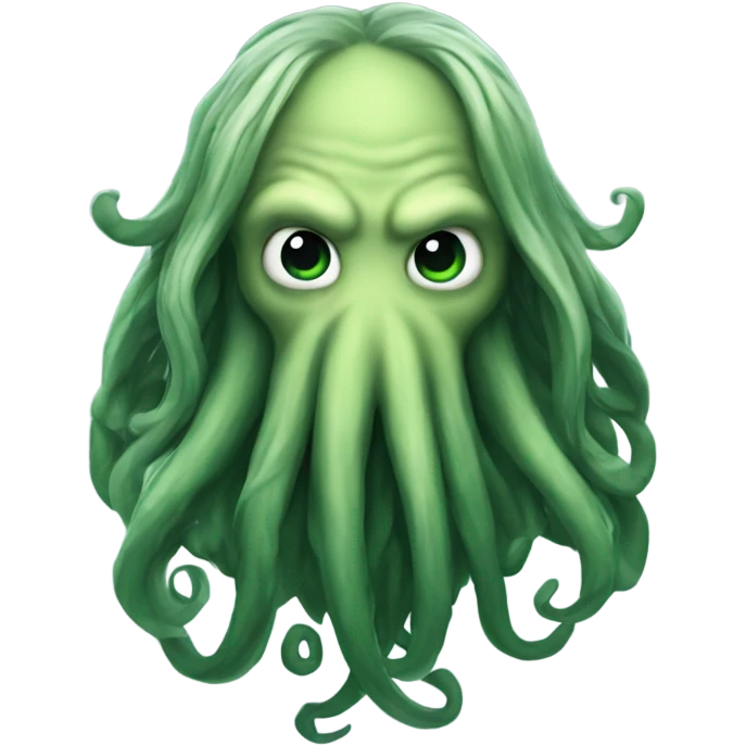 Cthulhu long hair  emoji