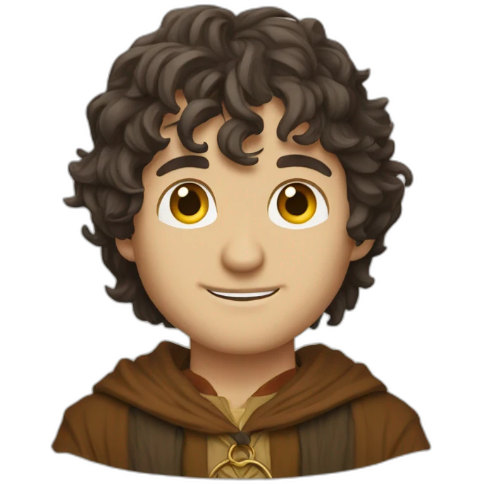 Frodo baggins with the ring emoji