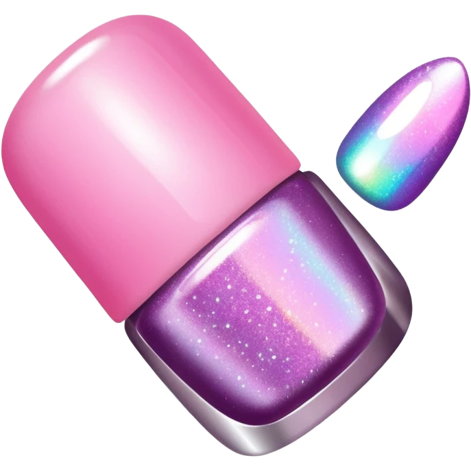  glitter nail polish emoji