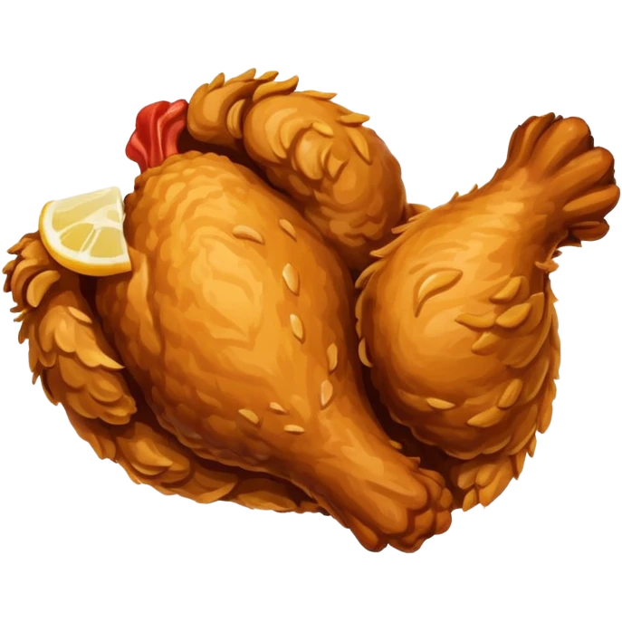 Fried chicken emoji