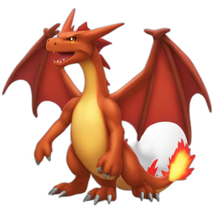 Dark Charizard with red wings emoji
