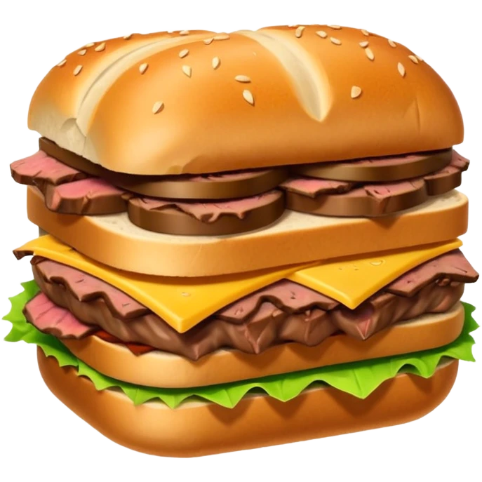 Pit beef sandwich  emoji