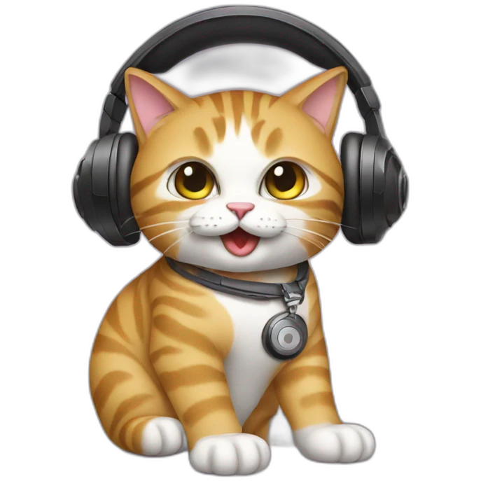 dj cat emoji