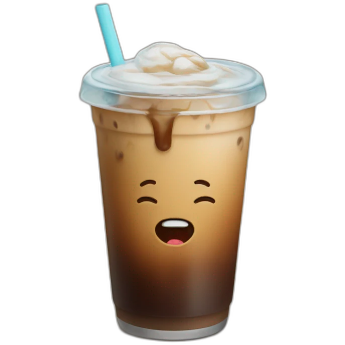 Iced coffee emoji