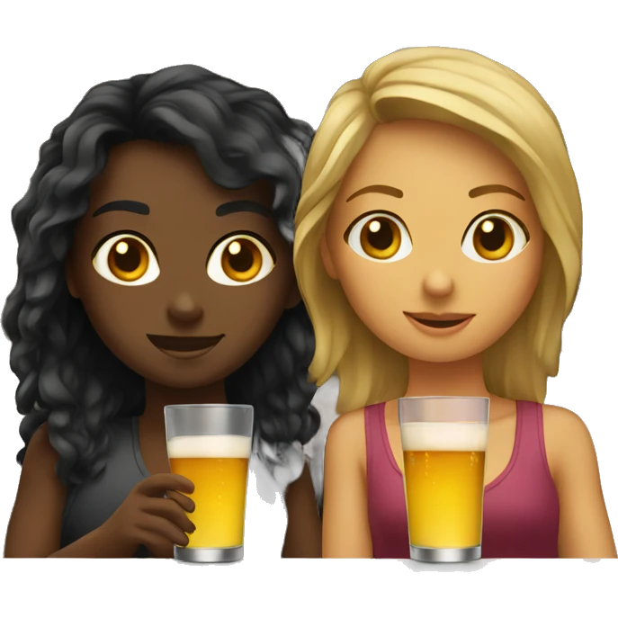 Two girls at the bar emoji