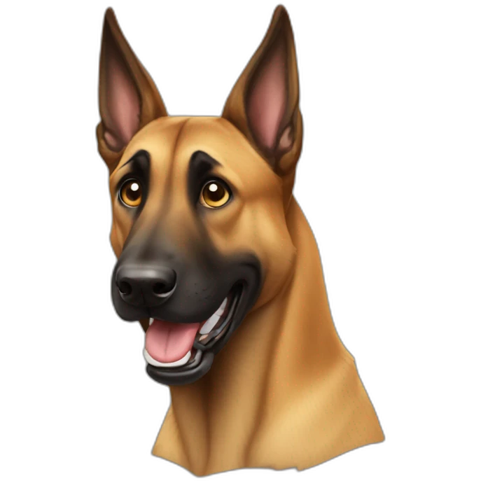 goofy malinois emoji