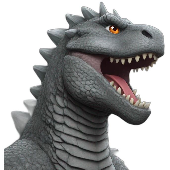 grey godzilla emoji