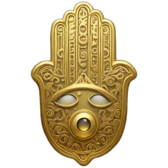 gold hamsa emoji