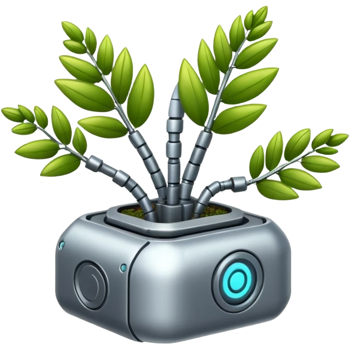 robotic plant emoji