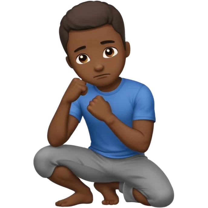 👃🏿👊🏿🙇🏿‍♂️ emoji