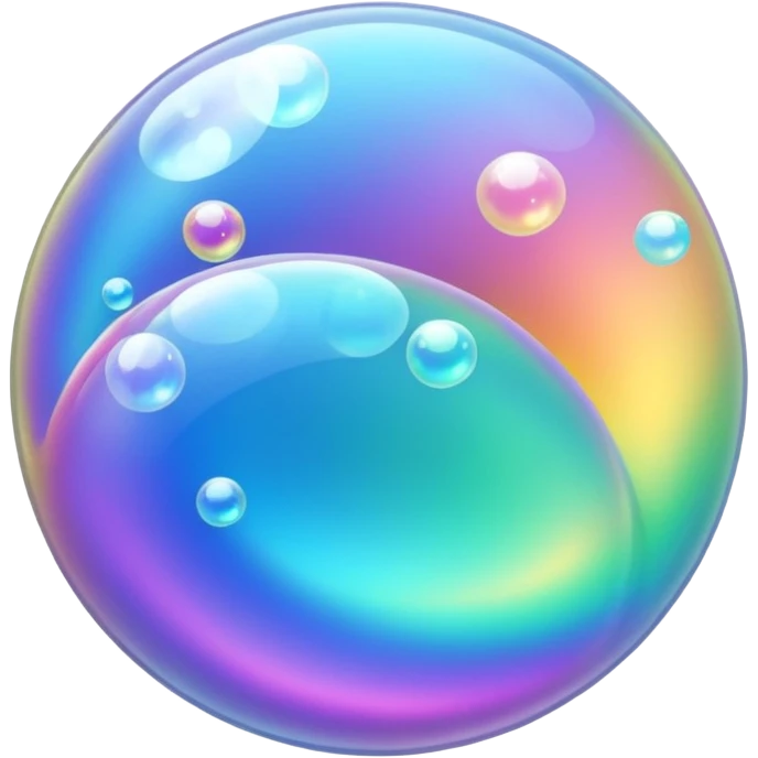bubbles flowing emoji