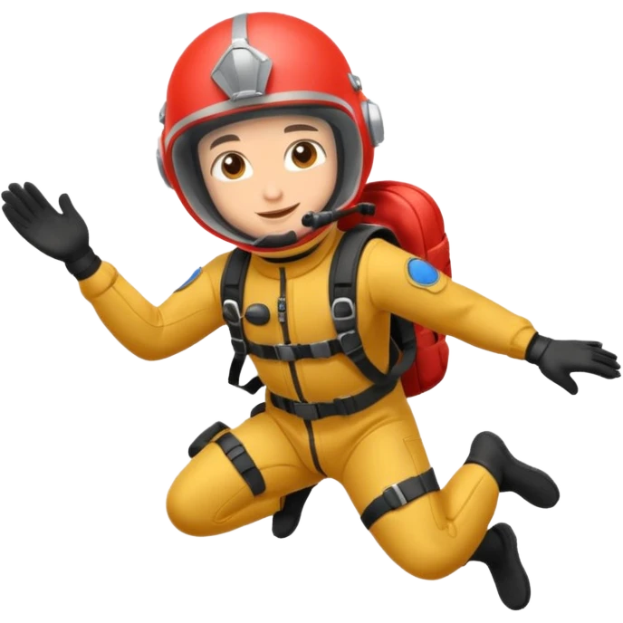 parachute diver emoji