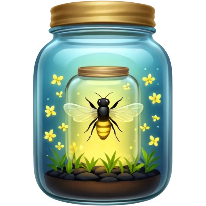 fireflies in a jar emoji