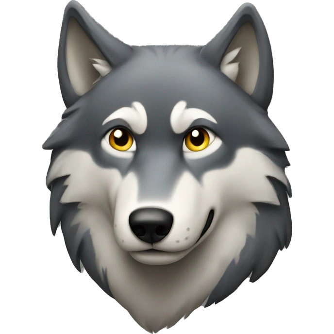 Lone wolf emoji