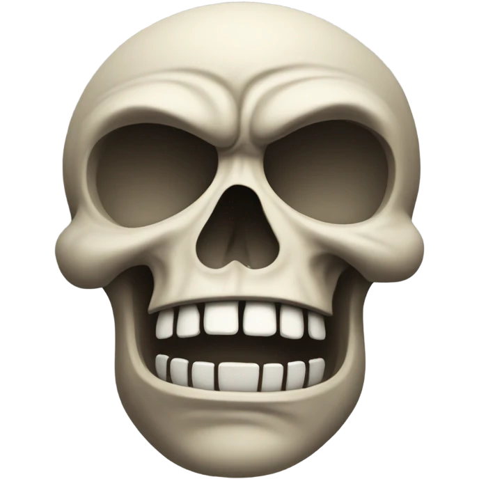 skull with skeptical face emoji