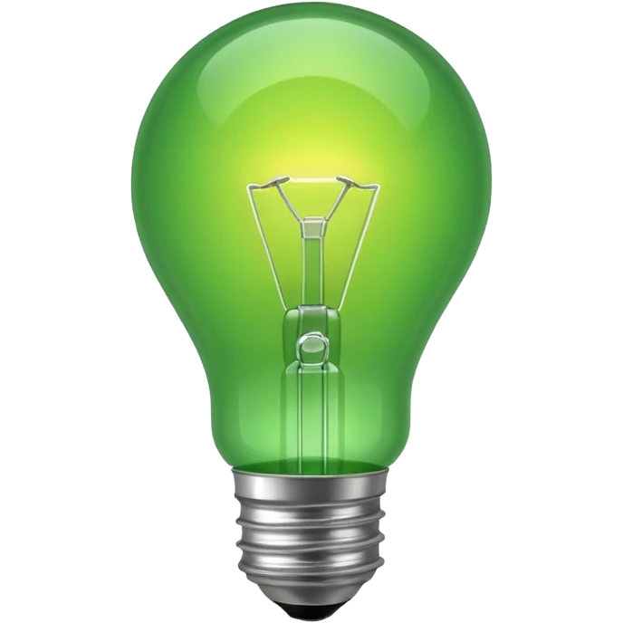 Green lightbulb emoji