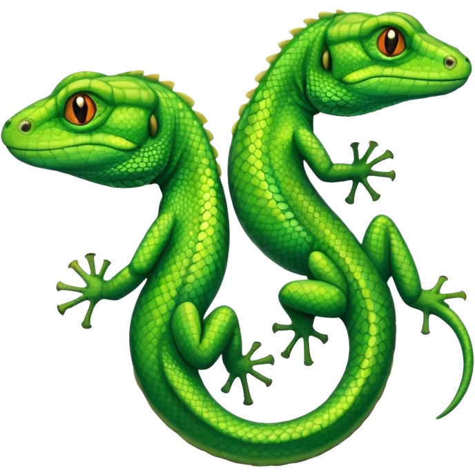 Mating Lizards mating emoji