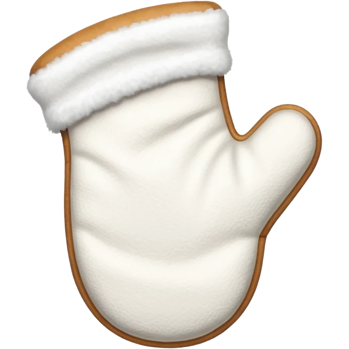 A white baking mitten emoji
