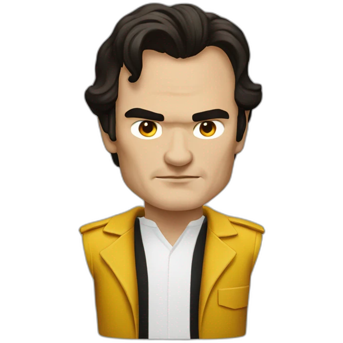 tarantino quentin portrait, front view emoji