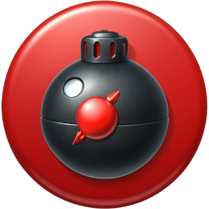 Bomb button emoji