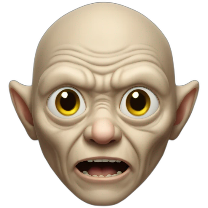 a person who appears as golum emoji