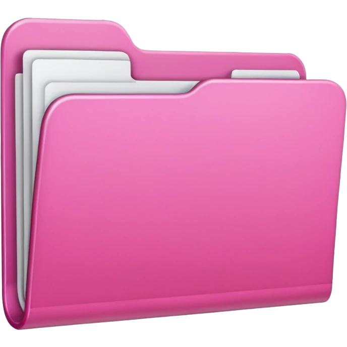 simple pink folder emoji