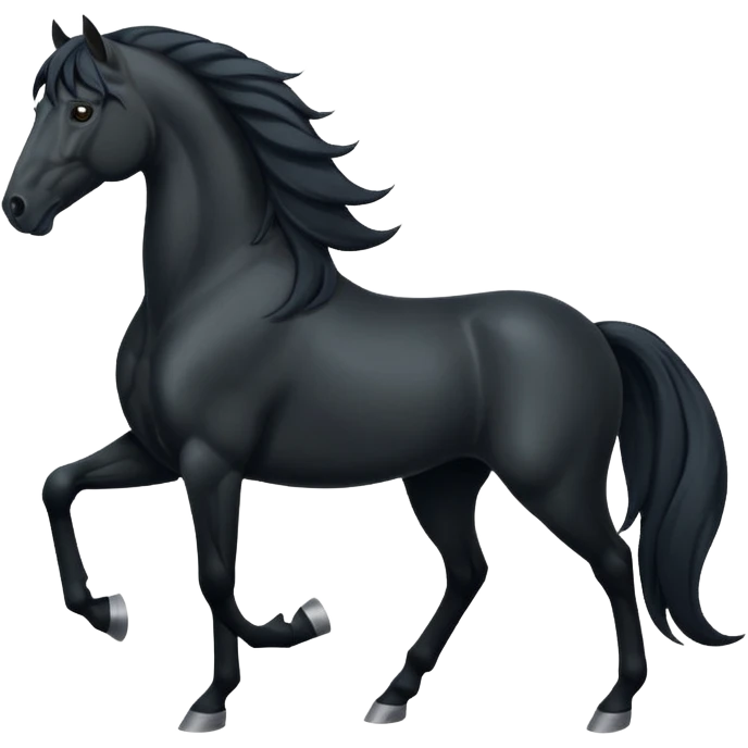 Black horse emoji