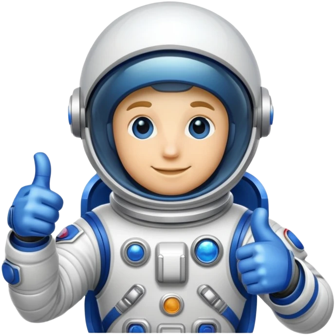 Thumbs up spacesuit emoji