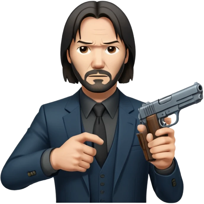 john wick holding pistol emoji