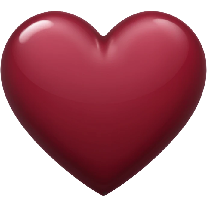 Maroon heart emoji