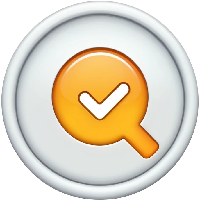 minimalistic checkmark emoji