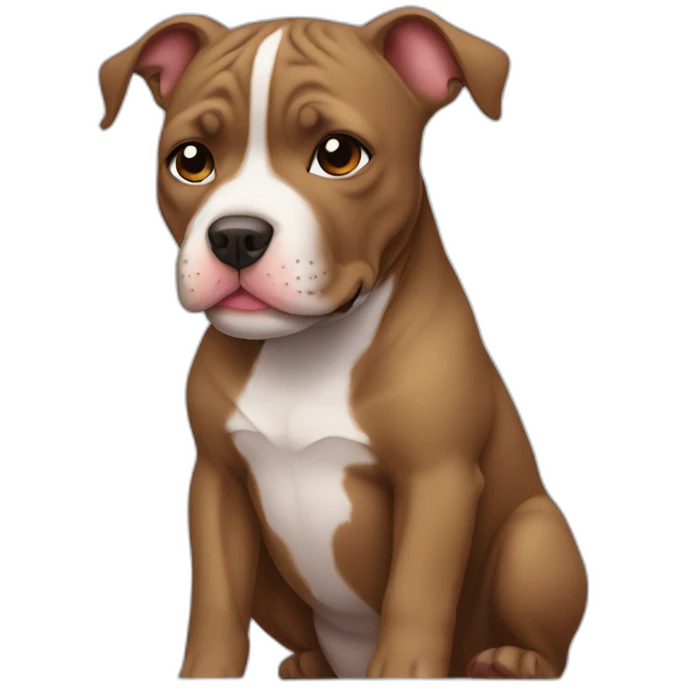 Cute little Pitbull  emoji