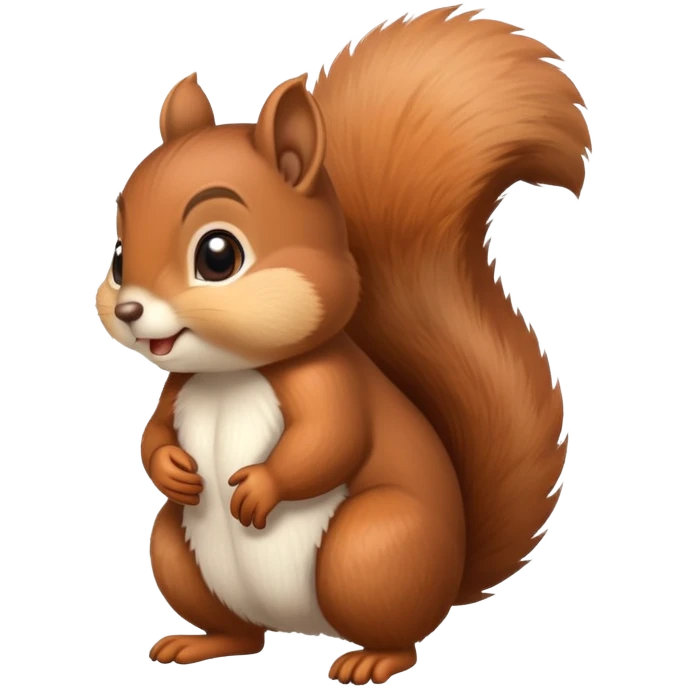 Cute squirrel with huge round butt cheeks emoji