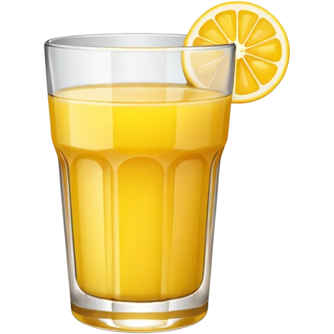 yellow juice in glass emoji