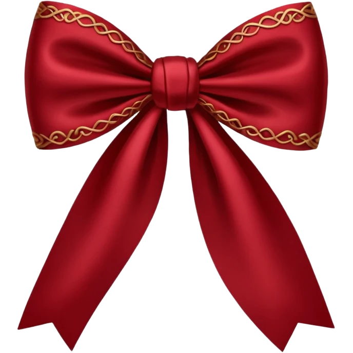 Bow Bordeaux emoji