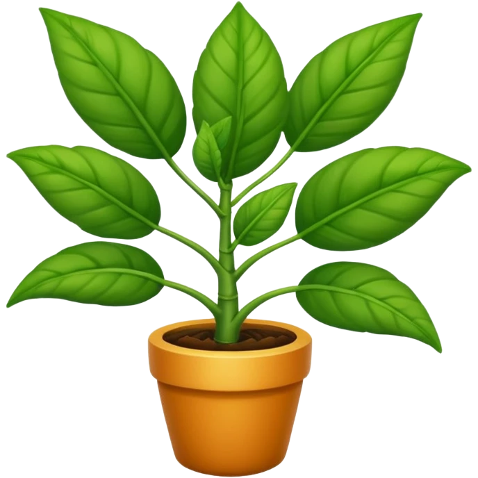ultra realistic plant "flex" emoji