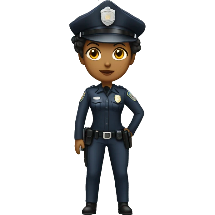 Sfw female cop full body emoji