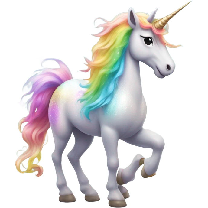 Unicorn farting  emoji
