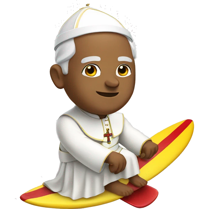 pope surfboarding emoji