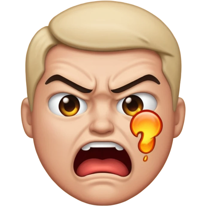 Angry cursing emoji