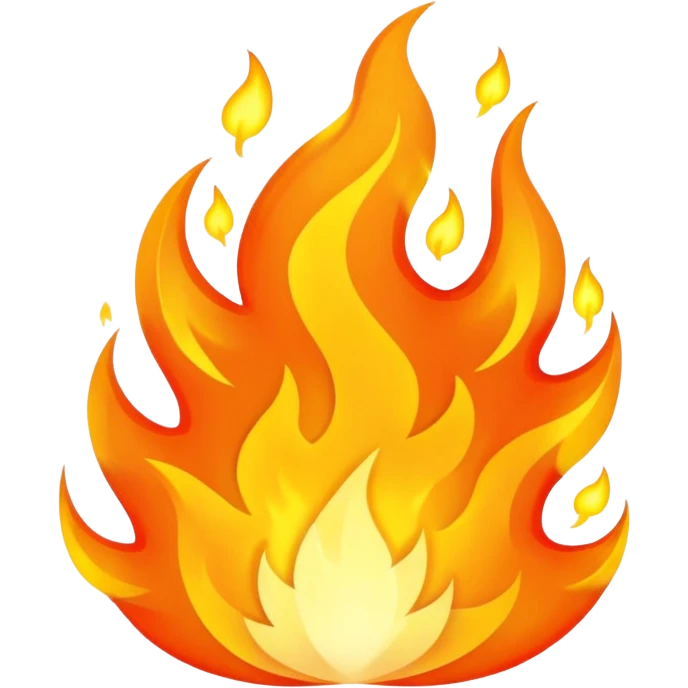 glitter fire emoji